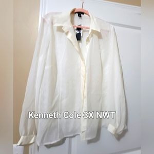 Kenneth Cole sheer top